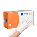 Soft Nitril Witte Handschoenen 100 st