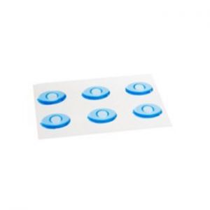 Blauwe Siliconen Likdoorn Ringetjes per 6st (Zelfklevend)