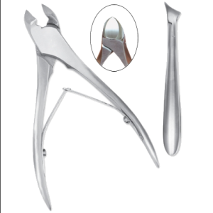 Nageltang Kopknipper Kobalt RVS Soft / Eenzijdig / Dubbelzijdig