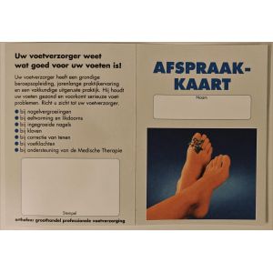 Afsprakenkaartjes 100 stuks