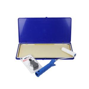Blauwdrukraam Blauw met Roller, Inkt en Papier