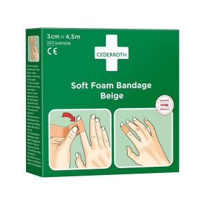 Soft Foam Bandage 3cm x 4,5m Beige (Originele Snogg)
