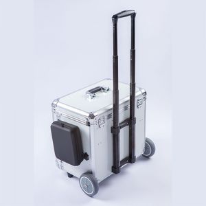 Luxe Pedicure Koffer met Trolley Wit/Zwart
