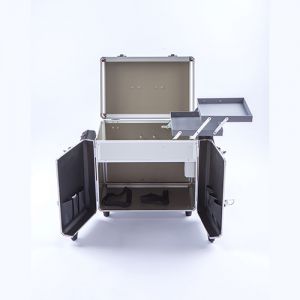 Luxe Pedicure Koffer met Trolley Wit/Zwart