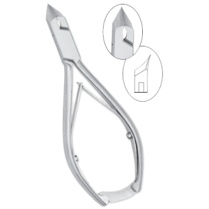 Nageltang Kopknipper Kobalt RVS Soft / Eenzijdig / Dubbelzijdig