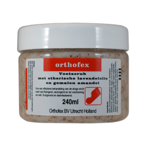 Orthofex Voetscrub GROF met Lavendelolie en Abrikozenpitten 240ml