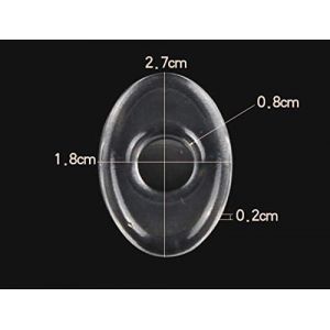 Transparante Siliconen Likdoorn Ringetjes per 6st (zelfklevend)